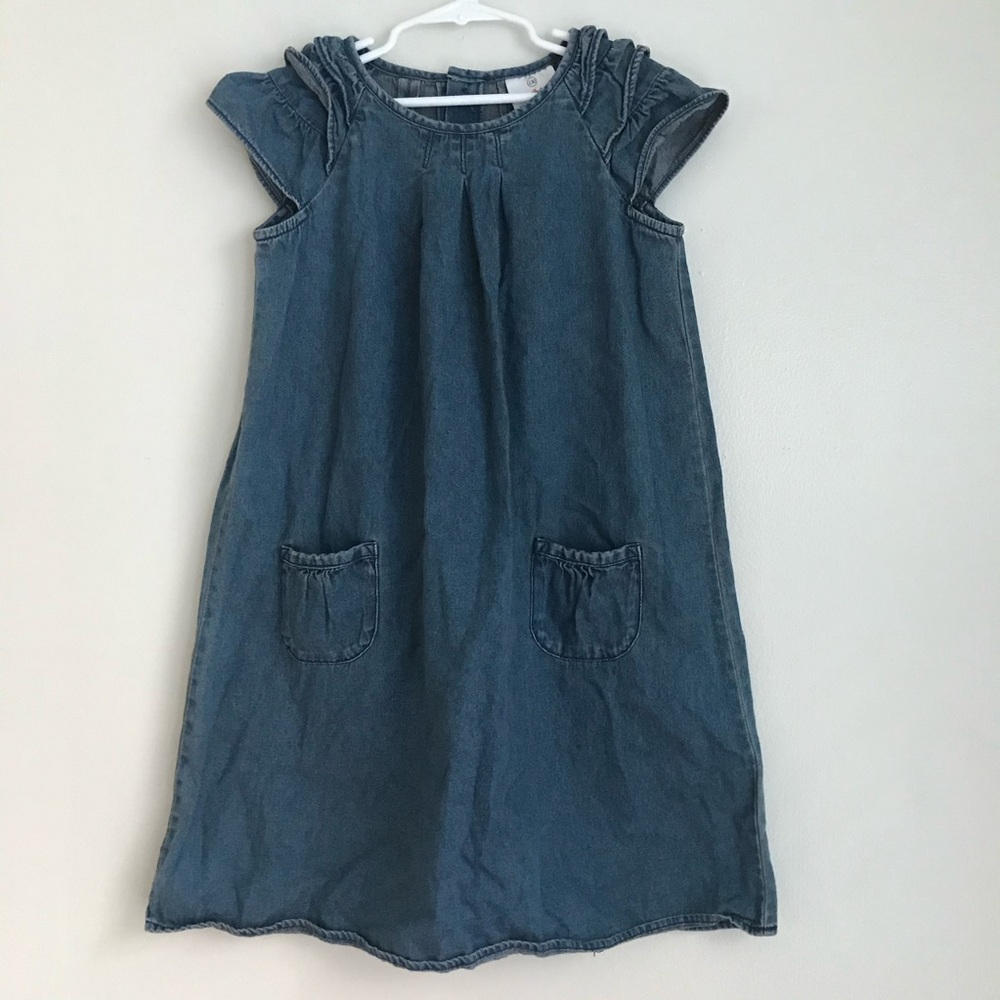 Hanna Andersson chambray denim‎ dress size 8